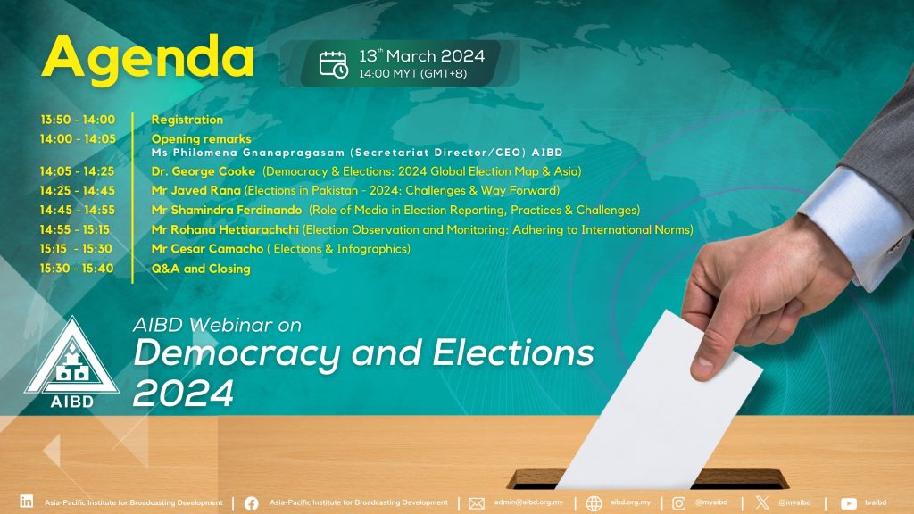 AIBD Webinar on Democracy and Elections 2024 – AIBD